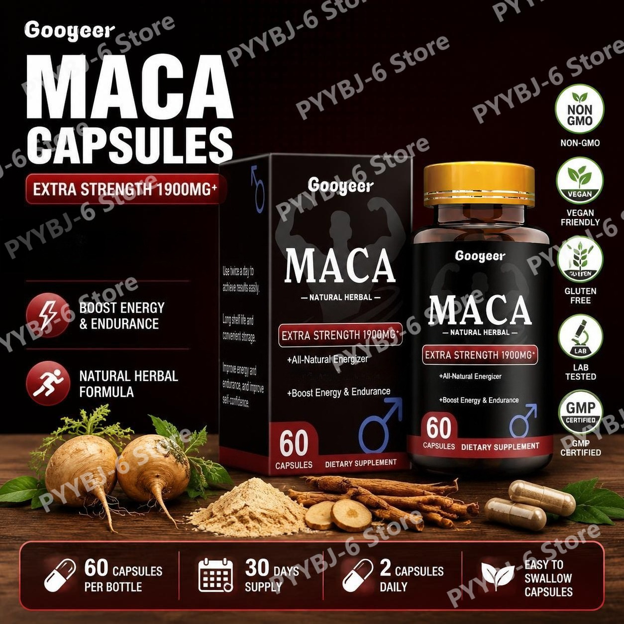 Valerian Root Capsule - Kapsul Googeer Maca dengan Maca Panax